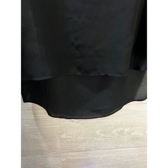 NEW‎ Silk Oversized Boxy Short-Sleeve Sheer Blouse Medium - Picture 4 of 5